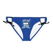 Load image into Gallery viewer, Legit Trappers Check Clean Cash Loop Tie Side Bikini Bottom (AOP)