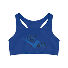 Load image into Gallery viewer, Legit Trappers Check Clean Cash Seamless Sports Bra (AOP)