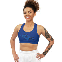 Load image into Gallery viewer, Legit Trappers Check Clean Cash Seamless Sports Bra (AOP)