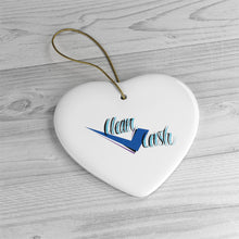 Load image into Gallery viewer, Check Clean Cash Ceramic Ornaments.