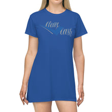 Load image into Gallery viewer, Legit Trappers Check Clean Cash Go Legit Stay Legit All Over Print T-Shirt Dress