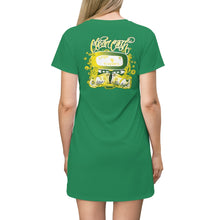 Load image into Gallery viewer, Legit Trappers check clean. cash All Over Print T-Shirt Dress