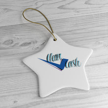 Load image into Gallery viewer, Check Clean Cash Ceramic Ornaments.