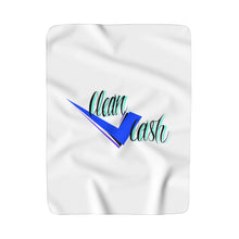 Load image into Gallery viewer, Check Clean Cash Sherpa Fleece Blanket