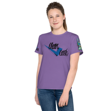 Load image into Gallery viewer, Legit Trappers Check Clean cash Go Legit Stay Legit kids T-shirt