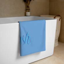 Load image into Gallery viewer, Check Clean Cash Sky blue soft to the skin towel