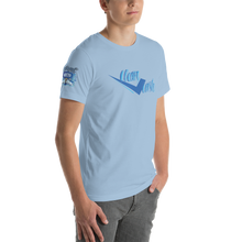 Load image into Gallery viewer, Sky blue Legit Trappers Check Clean Cash  Short-Sleeve Unisex T-Shirt