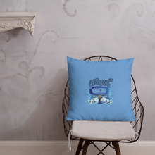 Load image into Gallery viewer, Legit Trappers check clean Cash sky blue Premium Pillow