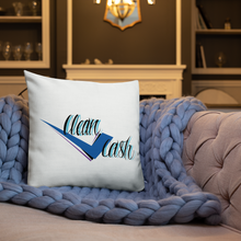 Load image into Gallery viewer, Legit Trappers Check Clean Cash Go Legit Stay Legit Premium Pillow