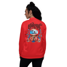 Load image into Gallery viewer, Legit Trappers red and black Check Clean Cash Unisex Bomber Jacket