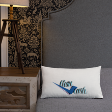 Load image into Gallery viewer, Legit Trappers Check Clean Cash Go Legit Stay Legit Premium Pillow