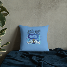 Load image into Gallery viewer, Legit Trappers check clean Cash sky blue Premium Pillow