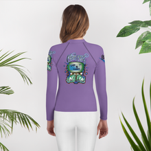 Load image into Gallery viewer, Legit Trappers Check Clean Cash Go Legit Stay Legit Youth Rash Guard