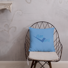 Load image into Gallery viewer, Legit Trappers check clean Cash sky blue Premium Pillow