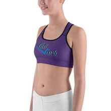 Load image into Gallery viewer, Check Clean Cash Legit Trappers Sports bra