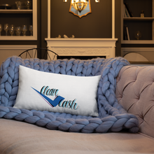 Load image into Gallery viewer, Legit Trappers Check Clean Cash Go Legit Stay Legit Premium Pillow