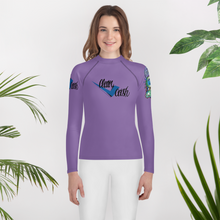 Load image into Gallery viewer, Legit Trappers Check Clean Cash Go Legit Stay Legit Youth Rash Guard