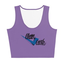 Load image into Gallery viewer, Check Clean Cash sublimation Cut &amp; sew crop Top
