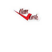 Load image into Gallery viewer, Check Clean Cash red black and white Bubble-free stickers