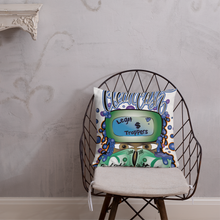 Load image into Gallery viewer, Legit Trappers Check Clean Cash Go Legit Stay Legit Premium Pillow