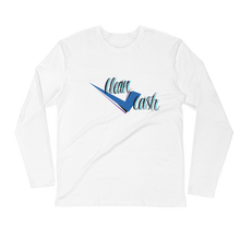Load image into Gallery viewer, Check Clean Cash Long Sleeve fitted crew