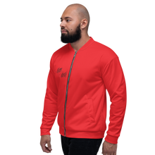 Load image into Gallery viewer, Legit Trappers Check Clean Cash Red Unisex Bomber Jacket