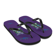 Load image into Gallery viewer, Legit Trappers Check Clean Cash Flip-Flops