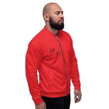 Load image into Gallery viewer, Legit Trappers Check Clean Cash Red Unisex Bomber Jacket
