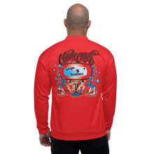 Load image into Gallery viewer, Legit Trappers Check Clean Cash Red Unisex Bomber Jacket