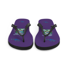 Load image into Gallery viewer, Legit Trappers Check Clean Cash Flip-Flops