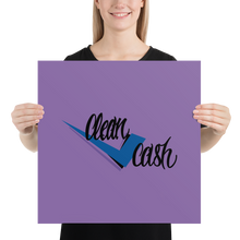 Load image into Gallery viewer, Check Clean Cash photo paper poster