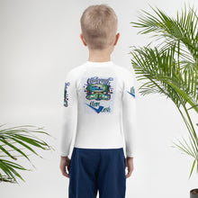 Load image into Gallery viewer, Legit Trappers Check Clean Cash Kids Rash Guard